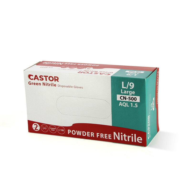 CN-500 YEŞİL NİTRİL ELDİVEN L/9